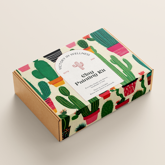 Desert Cacti Paint By Numbers Kit, Succulent Painting, DIY Art Project | by Victory In Wellness-1