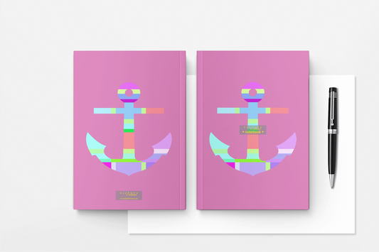 Anchor Kids Notebook - Pink, Nautical Theme, Journal for Girls | by Victory In Wellness-1