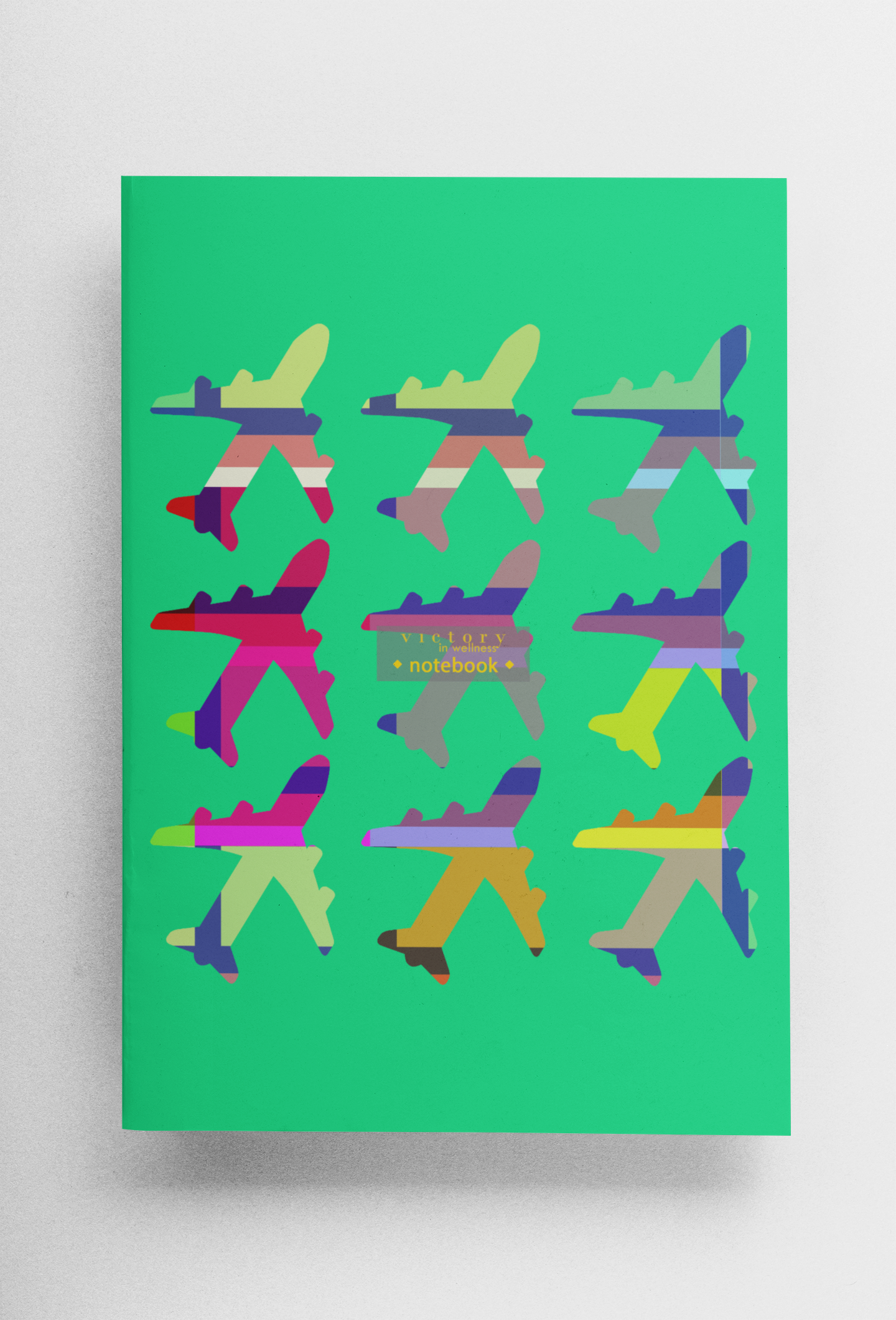 Fly With Me! Green Notebook, Love Aviation | by Victory In Wellness-0