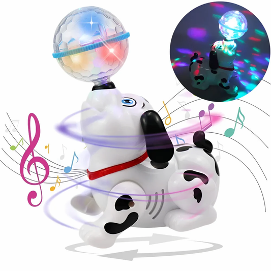 White (Base) Plastic Kids Dancing Musical Light Dog Toy, Size: 19 X 9.5 X 13 cm