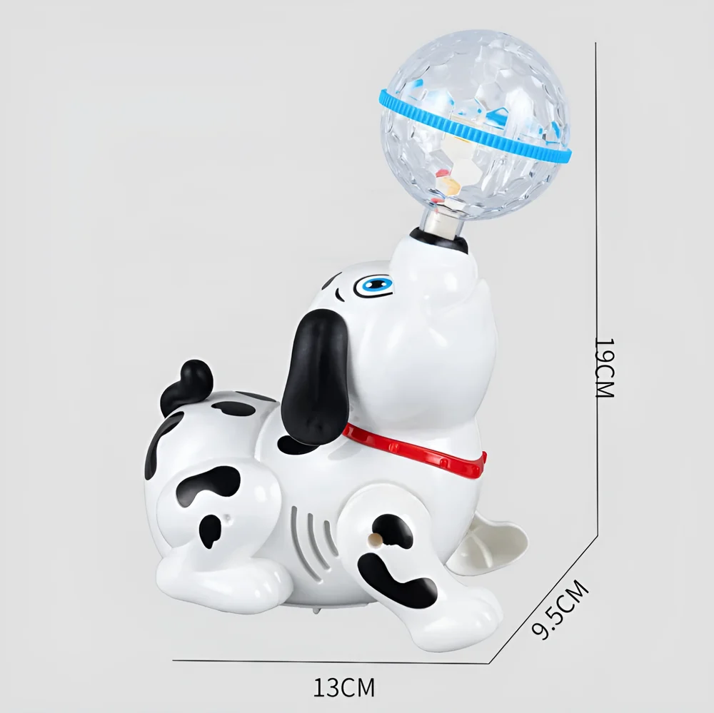 White (Base) Plastic Kids Dancing Musical Light Dog Toy, Size: 19 X 9.5 X 13 cm